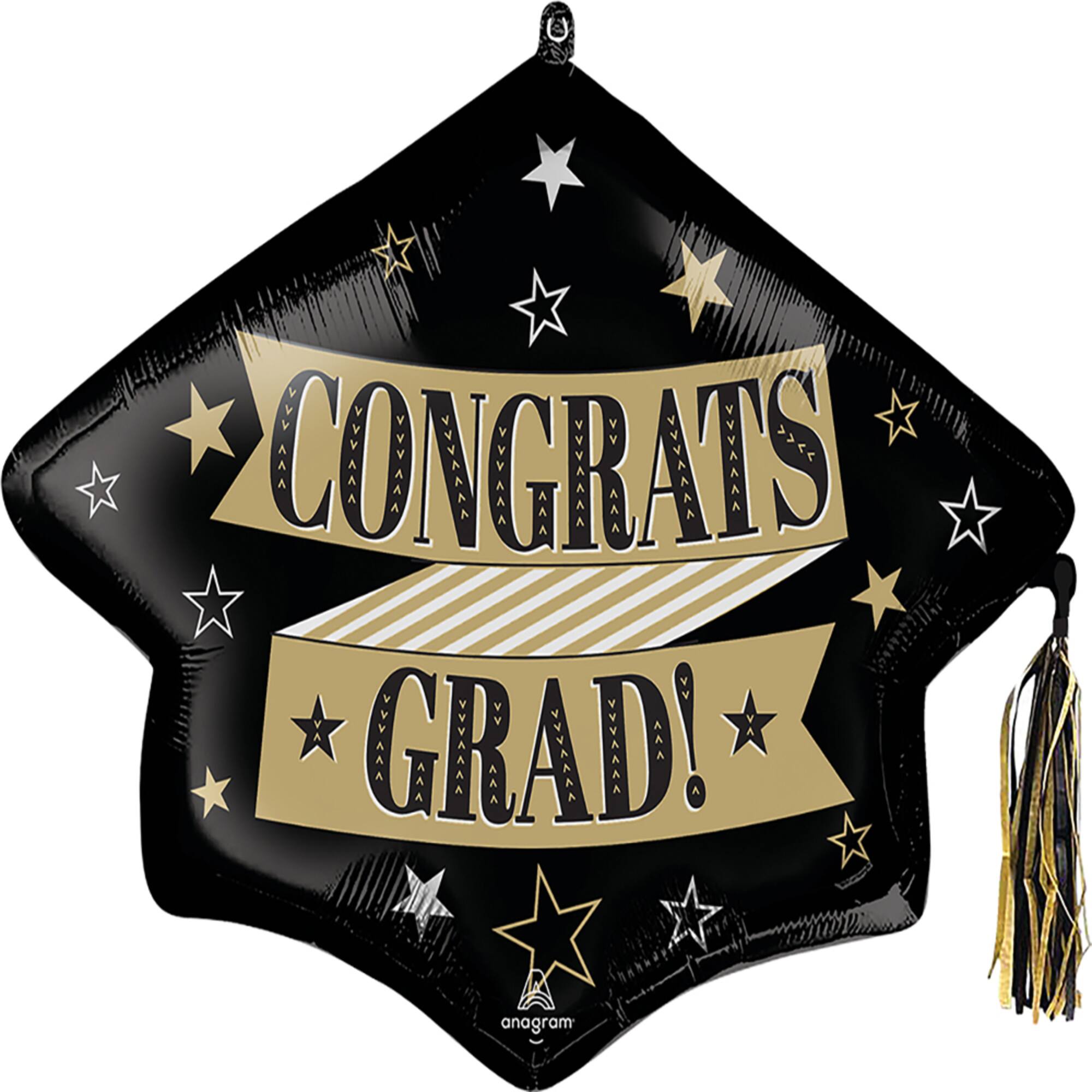 31" To the Grad Tassel Foil Balloon